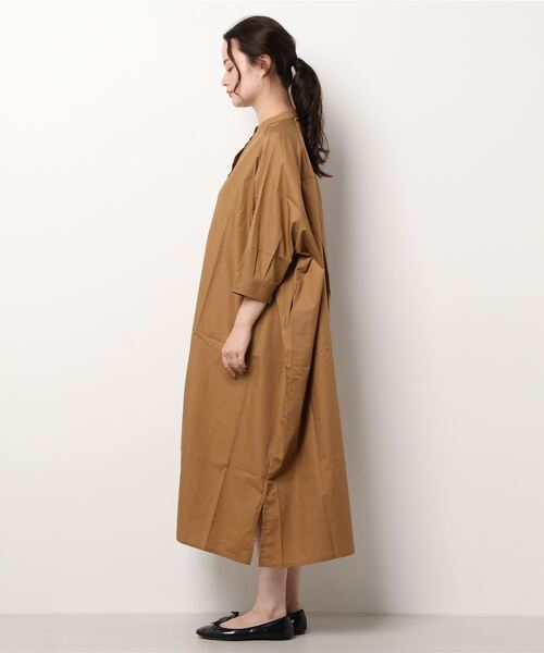 zootie（ズーティー）の「プレーンシャツ [ラグランスリーブ ワンピース]（シャツワンピース・レディース・ネイビー/ダークオリーブ/キャメル・フリー）」の15枚目の写真