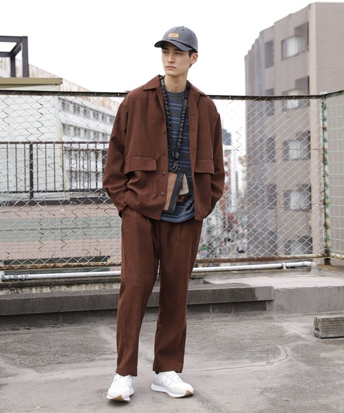 niko and（ニコアンド）の「[セットアップ対応]起毛ツイルオープン