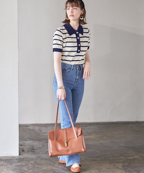 Cookie Chocolate（クッキーチョコレート）の「ベーシックシンプルバッグ（ショルダーバッグ・レディース・ブラック/ブラウン・FREE）」の12枚目の写真