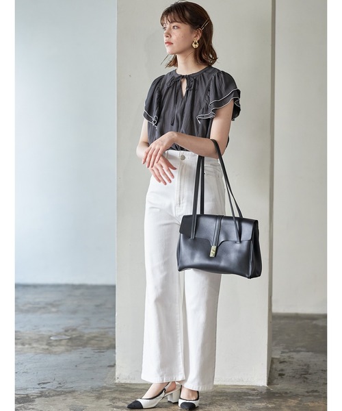 Cookie Chocolate（クッキーチョコレート）の「ベーシックシンプルバッグ（ショルダーバッグ・レディース・ブラック/ブラウン・FREE）」の9枚目の写真