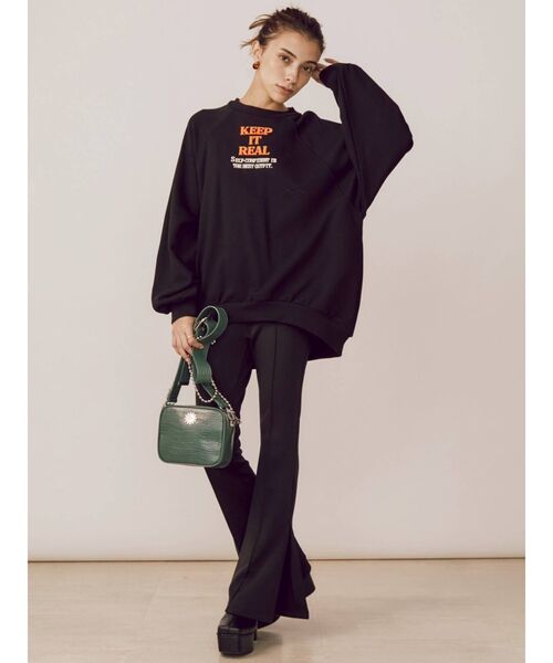 EVRIS(エヴリス)の「サイドベンツフレアレギンス(その他パンツ・レディース・グリーン/アイボリー/ブラック・FREE)」の18枚目の写真