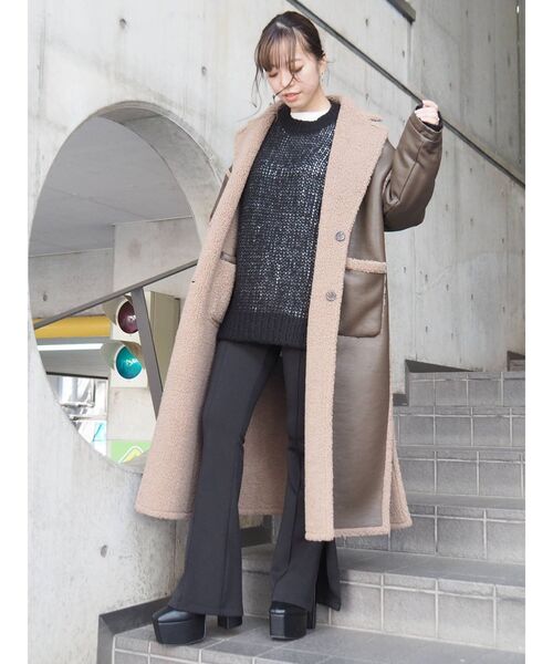 EVRIS(エヴリス)の「サイドベンツフレアレギンス(その他パンツ・レディース・グリーン/アイボリー/ブラック・FREE)」の20枚目の写真