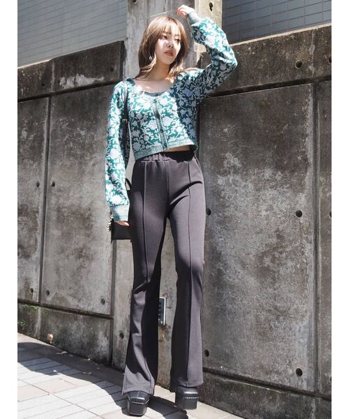 EVRIS(エヴリス)の「サイドベンツフレアレギンス(その他パンツ・レディース・グリーン/アイボリー/ブラック・FREE)」の21枚目の写真