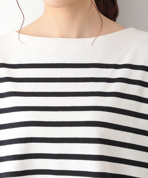 GLOBAL WORK（グローバルワーク）の「チュニックバスクボーダー/957058（Tシャツ/カットソー・レディース・ブラック/ネイビー/レッド・FREE）」の5枚目の写真