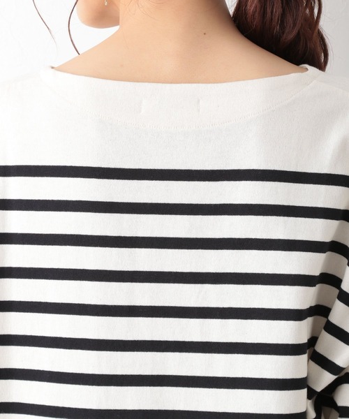 GLOBAL WORK（グローバルワーク）の「チュニックバスクボーダー/957058（Tシャツ/カットソー・レディース・ブラック/ネイビー/レッド・FREE）」の22枚目の写真