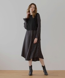 MIELI INVARIANT | Gilet Cover Shirt Dress(ワンピース)