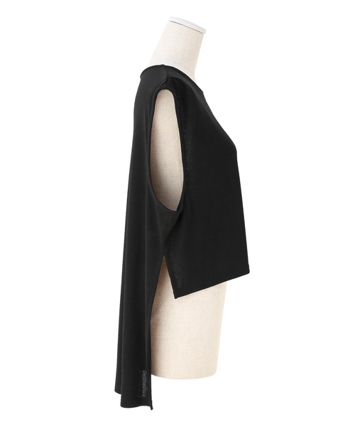 MIELI INVARIANT（ミエリインヴァリアント）の「Gilet Cover Shirt Dress（ワンピース・レディース・ホワイト/ブラック・FREE）」の8枚目の写真