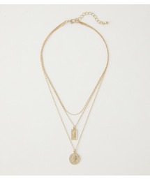 COIN THREE-STRAND NECKLACE / コインチャーム3連ネックレス