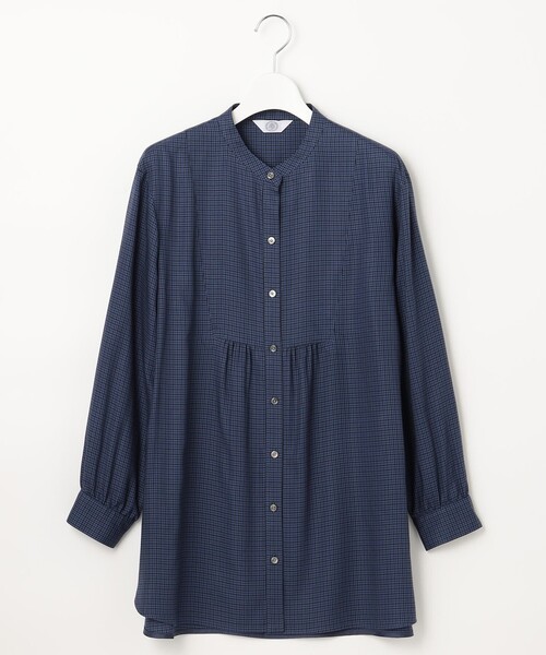 J.PRESS（ジェイプレス）の「【洗える】キュプラスパンツイルⅡ ブラウス（シャツ/ブラウス・レディース・ネイビー系3/ブラック系3・11/9）」の16枚目の写真