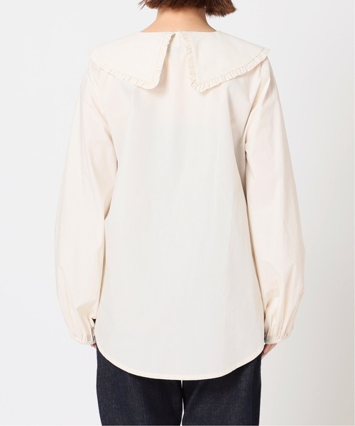 SLOBE IENA(スローブイエナ)の「【JUST FEMALE/ジャストフィーメール】コットンブラウス【手洗い可】◆(シャツ/ブラウス・レディース・ナチュラル/ブルー・FREE)」の8枚目の写真