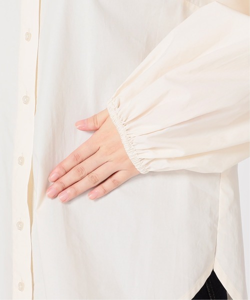 SLOBE IENA(スローブイエナ)の「【JUST FEMALE/ジャストフィーメール】コットンブラウス【手洗い可】◆(シャツ/ブラウス・レディース・ナチュラル/ブルー・FREE)」の15枚目の写真