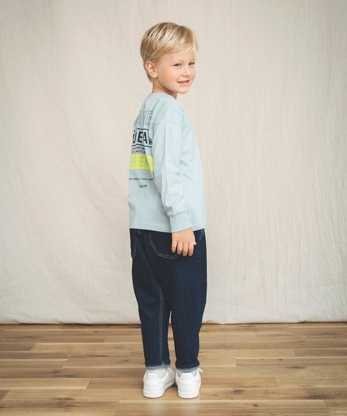 BRANSHES（ブランシェス）の「グラフィック長袖Tシャツ（Tシャツ/カットソー・キッズ・ブルーグレー/ブラック/アイボリー/チャコールグレー/ピンクベージュ/オフホワイト・130cm/150cm/120cm/110cm/140cm/100cm）」の15枚目の写真