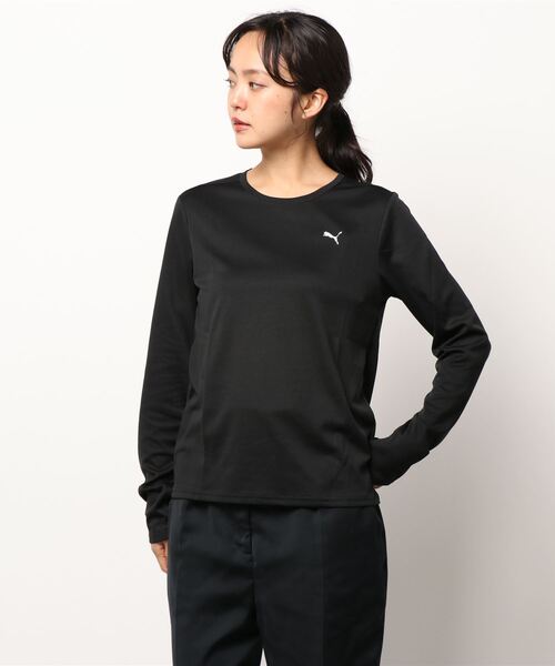 PUMA（プーマ）の「PUMA プーマ ランニング 長袖 Tシャツ ウィメンズ（Tシャツ/カットソー・レディース・ピンク系その他/ブラック・SMALL/MEDIUM/LARGE/X-LARGE）」の21枚目の写真