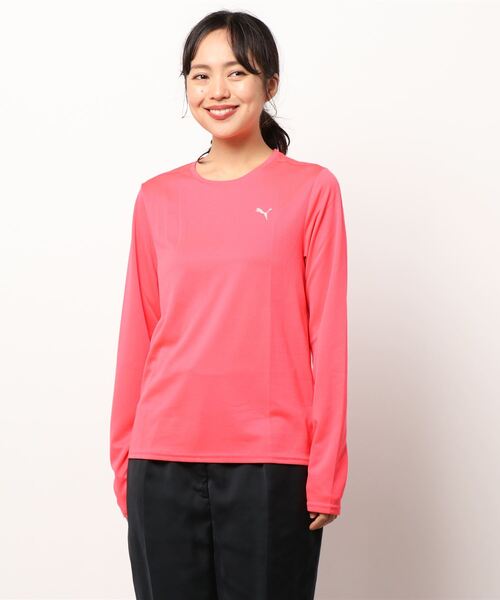 PUMA（プーマ）の「PUMA プーマ ランニング 長袖 Tシャツ ウィメンズ（Tシャツ/カットソー・レディース・ピンク系その他/ブラック・SMALL/MEDIUM/LARGE/X-LARGE）」の22枚目の写真