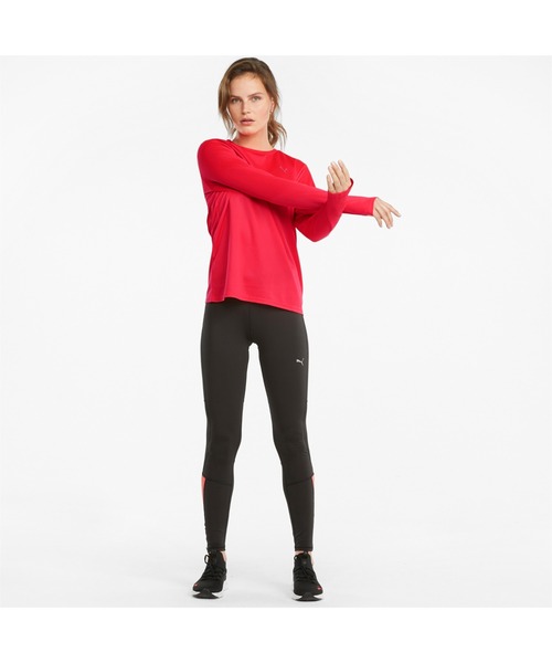 PUMA（プーマ）の「PUMA プーマ ランニング 長袖 Tシャツ ウィメンズ（Tシャツ/カットソー・レディース・ピンク系その他/ブラック・SMALL/MEDIUM/LARGE/X-LARGE）」の13枚目の写真