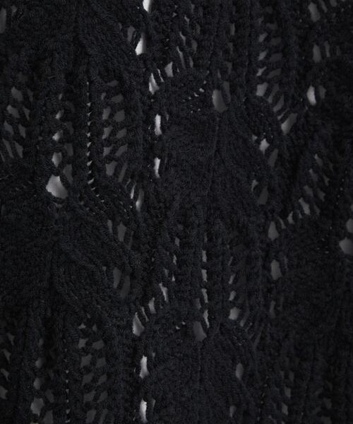 green label relaxing（グリーンレーベルリラクシング）の「スカシアミ プルオーバー ニット（ニット/セーター・レディース・コバルトブルー/オフホワイト/ブラック・FREE）」の13枚目の写真