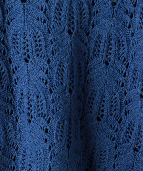 green label relaxing（グリーンレーベルリラクシング）の「スカシアミ プルオーバー ニット（ニット/セーター・レディース・コバルトブルー/オフホワイト/ブラック・FREE）」の22枚目の写真