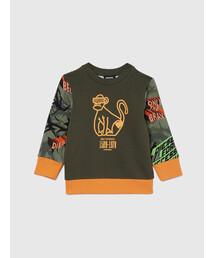 DIESEL（ディーゼル）の「DIESEL KID ベビー スウェット カモフラ 総柄プリント アニマルモチーフ（スウェット・キッズ）」