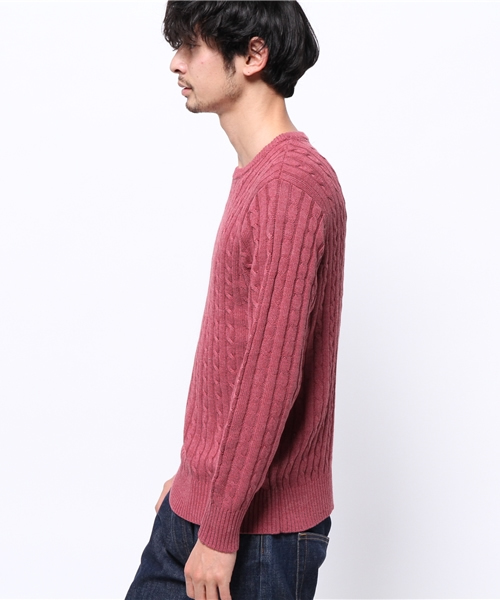 WEGO（ウィゴー）の「WEGO/ケーブルニット（ニット/セーター・メンズ・ホワイト/杢グレー/ネイビー/レッド/その他1/その他2・SMALL/MEDIUM/LARGE）」の18枚目の写真