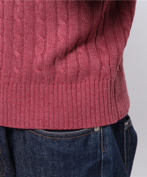 WEGO（ウィゴー）の「WEGO/ケーブルニット（ニット/セーター・メンズ・ホワイト/杢グレー/ネイビー/レッド/その他1/その他2・SMALL/MEDIUM/LARGE）」の13枚目の写真