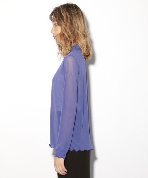 PBLIM(ページボーイリム)の「【PAGEBOYLIM】チュールタートル(Tシャツ/カットソー・レディース・グリーン/パープル/グレー系その他/ブラック・FREE)」の16枚目の写真