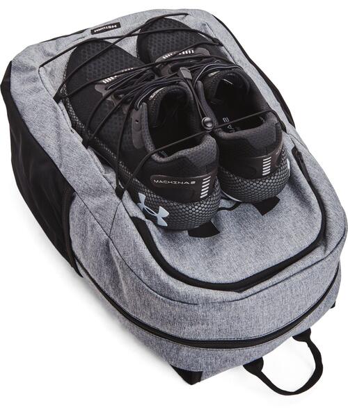 UNDER ARMOUR(アンダーアーマー)の「UAハッスル スポーツ バックパック(トレーニング/メンズ/レディース)(バックパック/リュック・レディース・ブラック/ネイビー/グレー・ONESIZE)」の13枚目の写真