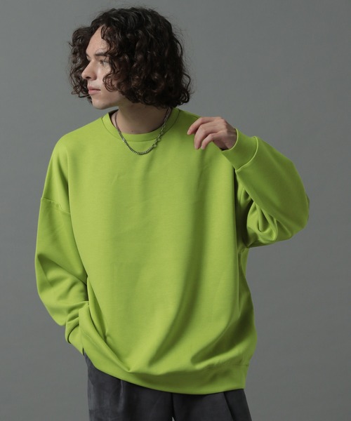 HARE(ハレ)の「ダンボールBIGポンチプルオーバー(HARE)(スウェット・メンズ・グリーン/ブラウン/ライトグレー/ブラック・SMALL/MEDIUM)」の4枚目の写真