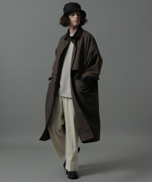 HARE(ハレ)の「ダンボールBIGポンチプルオーバー(HARE)(スウェット・メンズ・グリーン/ブラウン/ライトグレー/ブラック・SMALL/MEDIUM)」の5枚目の写真