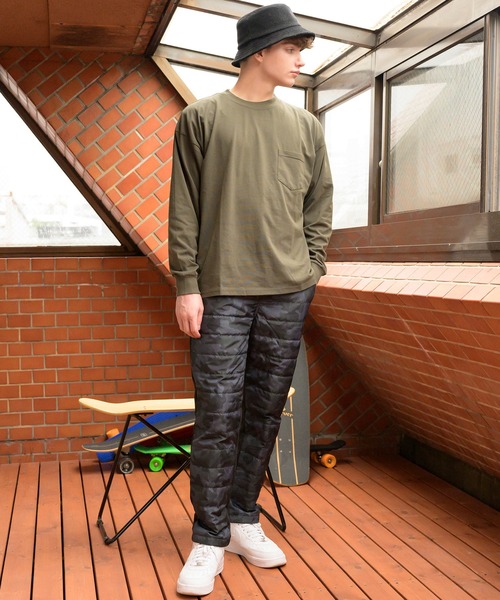 ８(eight)（エイト）の「ダウンレギュラーパンツ（スウェットパンツ・メンズ・ブラック/グレー/ネイビー/ベージュ/カモフラージュ/カーキ・MEDIUM/X-LARGE/LARGE）」の13枚目の写真