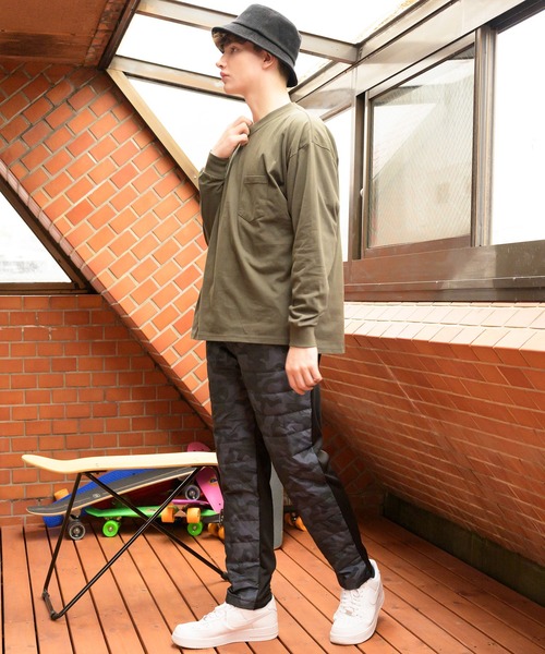 ８(eight)（エイト）の「ダウンレギュラーパンツ（スウェットパンツ・メンズ・ブラック/グレー/ネイビー/ベージュ/カモフラージュ/カーキ・MEDIUM/X-LARGE/LARGE）」の15枚目の写真