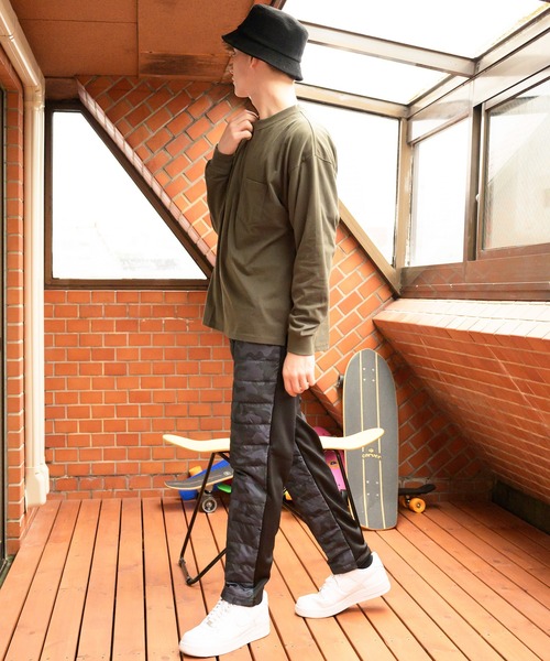 ８(eight)（エイト）の「ダウンレギュラーパンツ（スウェットパンツ・メンズ・ブラック/グレー/ネイビー/ベージュ/カモフラージュ/カーキ・MEDIUM/X-LARGE/LARGE）」の16枚目の写真