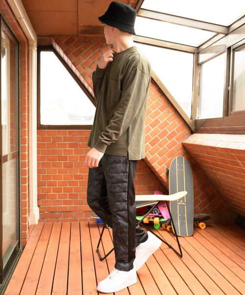 ８(eight)（エイト）の「ダウンレギュラーパンツ（スウェットパンツ・メンズ・ブラック/グレー/ネイビー/ベージュ/カモフラージュ/カーキ・MEDIUM/X-LARGE/LARGE）」の17枚目の写真