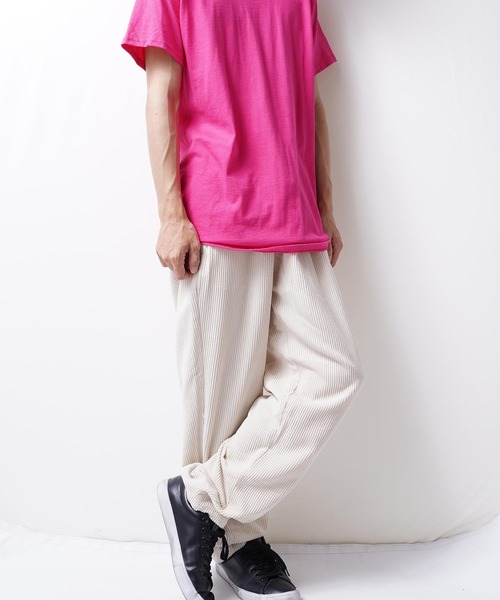 おしゃれスタ（オシャレスタ）の「コーディロイシェフパンツ(IR) レディース メンズ（その他パンツ・メンズ・ブラック/ベージュ/ブラウン/ブルー/キナリ・M/L/XL/S）」の2枚目の写真