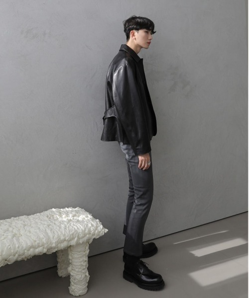 ASCLO（エジュクロ）の「ASCLO パーフェクトプロジェクトスリムスラックス（スラックス・メンズ・チャコールグレー/ブラック・SMALL/MEDIUM/LARGE）」の15枚目の写真