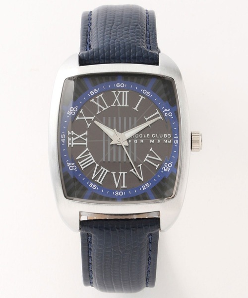 NICOLE CLUB FOR MEN（ニコルクラブフォーメン）の「ビッグトノーウォッチ（アナログ腕時計・メンズ・ブラック/ネイビー/ホワイト・FREE）」の3枚目の写真