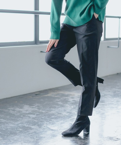 GLOBAL WORK（グローバルワーク）の「アッタカスゴラクスリムテーパーパンツ/215875（その他パンツ・レディース・ブラック/ネイビー/オフホワイト/グリーン/キャメル・SMALL/MEDIUM/LARGE/X-LARGE/XX-LARGE/X-SMALL）」の3枚目の写真