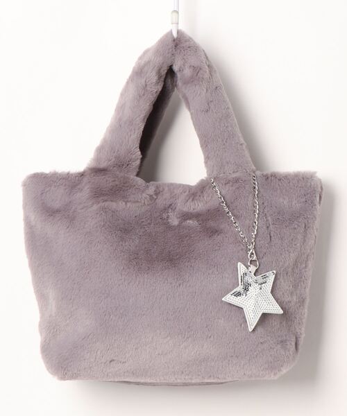 Abahouse Devinette（ドゥヴィネット）の「【mieux un】《今年も登場》フェイクファーミニトート（トートバッグ・レディース・チャコールグレー/ブラック/グレー/ベージュ/ブラウン系その他・フリー）」の3枚目の写真