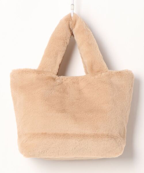 Abahouse Devinette（ドゥヴィネット）の「【mieux un】《今年も登場》フェイクファーミニトート（トートバッグ・レディース・チャコールグレー/ブラック/グレー/ベージュ/ブラウン系その他・フリー）」の6枚目の写真