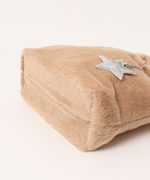 Abahouse Devinette（ドゥヴィネット）の「【mieux un】《今年も登場》フェイクファーミニトート（トートバッグ・レディース・チャコールグレー/ブラック/グレー/ベージュ/ブラウン系その他・フリー）」の7枚目の写真