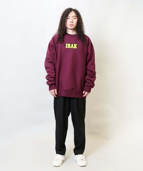 UNION（ユニオン）の「IRAK BOX LOGO CREWNECK (CHAMPION REVERSE WEAVE) アイラック UNION ユニオン スウェット トレーナー（スウェット・メンズ・マルーン・MEDIUM/X-LARGE）」の3枚目の写真