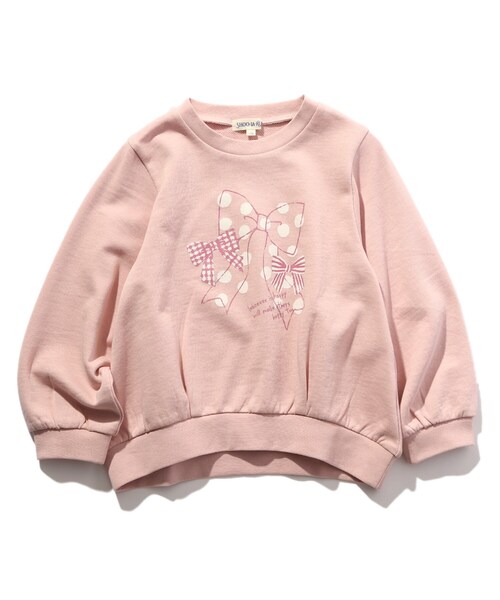 SHOO・LA・RUE（シューラルー）の「◆【90-130cm】裏毛GIRLS4柄アソートスウェット（スウェット・キッズ・サックスブルー/ライトパープル/ベビーピンク/アイボリー系・11/10/12/13/09）」の4枚目の写真