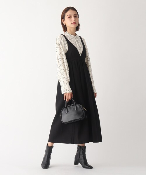 AG by aquagirl(エージーバイアクアガール)の「◆クリアツイル キャミソールドレス【WEB限定サイズ】(ワンピース・レディース・ライトグレー/ブラック・36/38/40)」の2枚目の写真