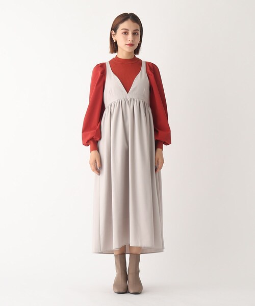 AG by aquagirl(エージーバイアクアガール)の「◆クリアツイル キャミソールドレス【WEB限定サイズ】(ワンピース・レディース・ライトグレー/ブラック・36/38/40)」の3枚目の写真