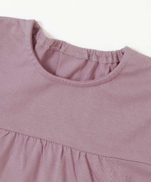 devirock(デビロック)の「ティアード長袖チュニック(Tシャツ/カットソー・キッズ・ブラック/ホワイト/パープル系その他/モカ/グレー系その他・130cm/150cm/120cm/140cm/110cm/160cm/100cm)」の15枚目の写真