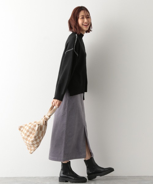 GLOBAL WORK(グローバルワーク)の「Hug meふわふわステッチプルオーバー/219046(ニット/セーター・レディース・ブラック/ベージュ/イエロー系その他3/オフホワイト・FREE)」の10枚目の写真