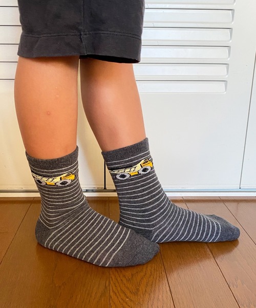 SHIZUTA（シズタ）の「SZT:靴下 キッズ ボーイスソックス 3足セット（ソックス/靴下・キッズ・ネイビー/グレー/グリーン/ベージュ・S/M）」の12枚目の写真