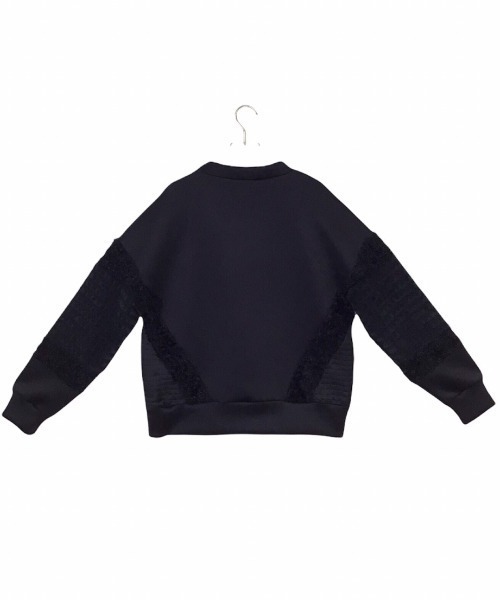 DOLLUPOOPS（ドールアップウップス）の「異素材ラインパッチワークプルオーバー（Tシャツ/カットソー・レディース・グレー/オフホワイト/ブラック・38）」の17枚目の写真
