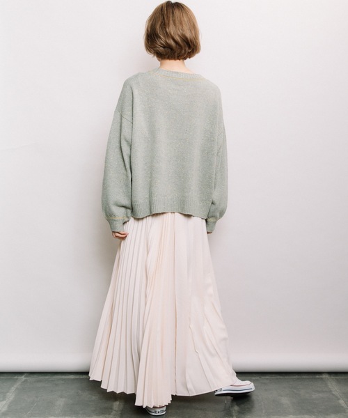 refinedworks（リファインドワークス）の「カラーネップクルーPO（ニット/セーター・レディース・ベージュ/ミント/グレー・FREE）」の10枚目の写真