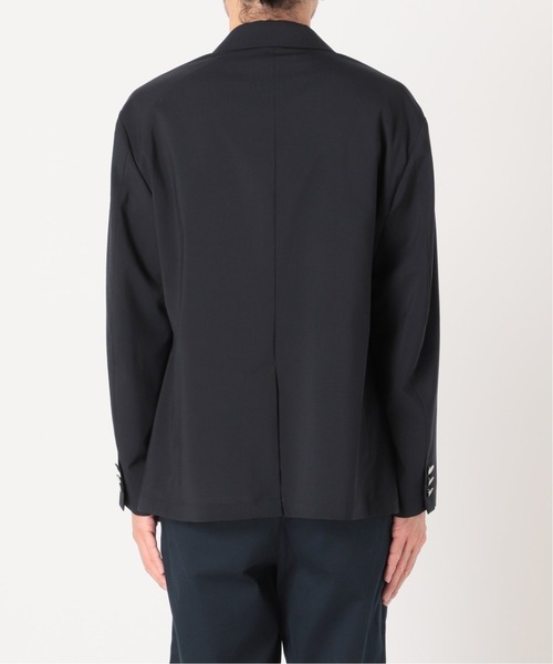 エディ期　メンズブラックブレザー 黒ブレザー 黒ブレ メンズ 春夏秋 黒無地 3つボタン メタルボタン