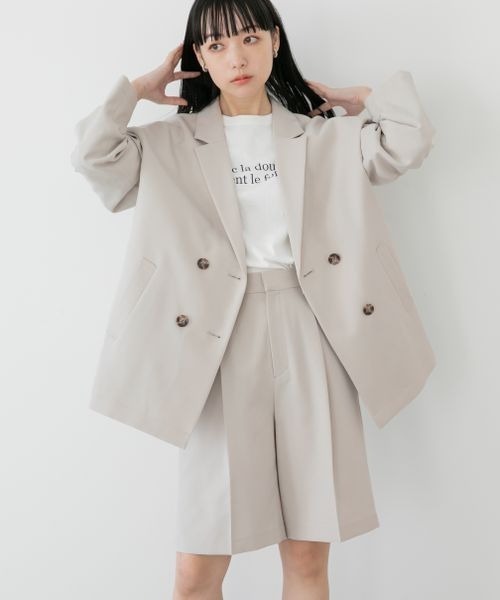 LOWRYS FARM（ローリーズファーム）の「ＬＡＮＡＴＥＣジャケット　257850（テーラードジャケット・レディース・アイボリー/ブラウン/ベージュ系その他/グリーン系その他・FREE）」の8枚目の写真